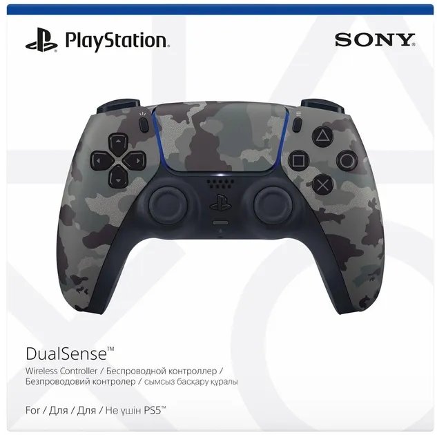 Беспроводной геймпад PlayStation 5 Dualsense Gray Camouflage для PS5/PS 5 Digital Edition (9423799)