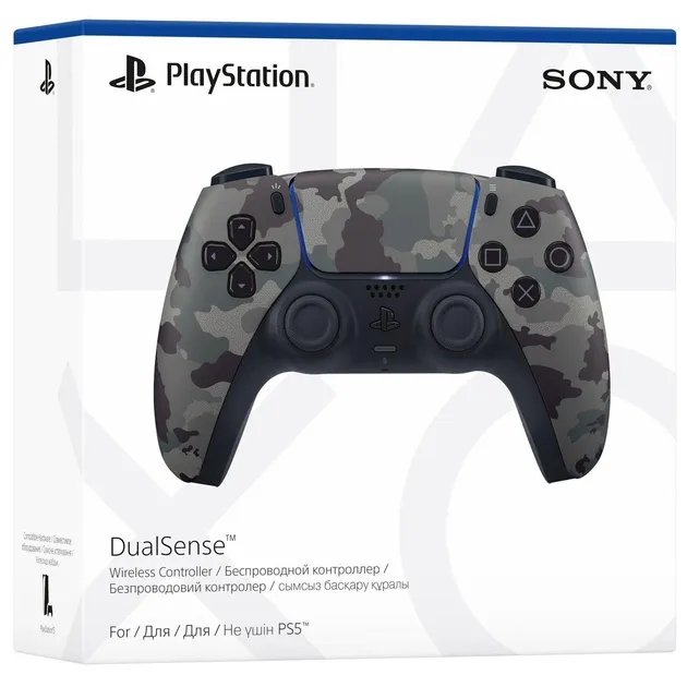 Беспроводной геймпад PlayStation 5 Dualsense Gray Camouflage для PS5/PS 5 Digital Edition (9423799)