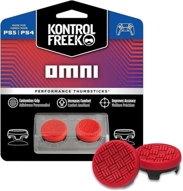Накладки на стики KontrolFreek® Omni (Red) для Sony DualShock PS4 / DualSense PS5