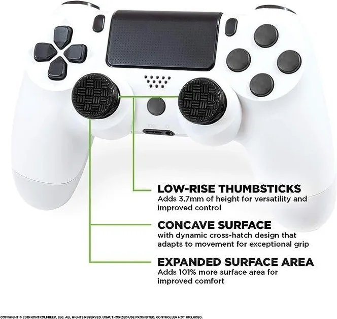 Накладки на стіки KontrolFreek® Omni (Black) для Sony DualShock PS4 / DualSense PS5