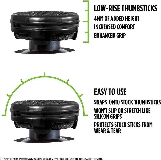 Накладки на стіки KontrolFreek® Omni (Black) для Sony DualShock PS4 / DualSense PS5