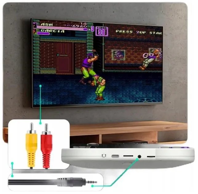Ретро игровая портативная приставка Data Frog SF2000 5000-in-1