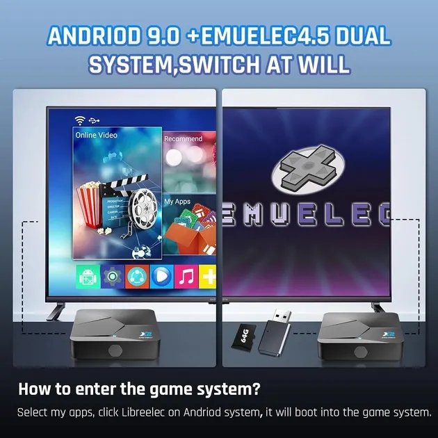 Портативная Игровая Приставка ТВ Kinhank Super Console X2(UK)(DT)