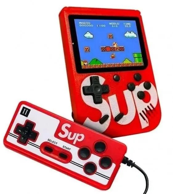 Игровая портативная ретро приставка мини консоль "SUP Game Box" с геймпадом, 400 игр