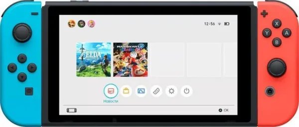 Игровая консоль Nintendo Switch неоновый красный / неоновый синий (045496452629)