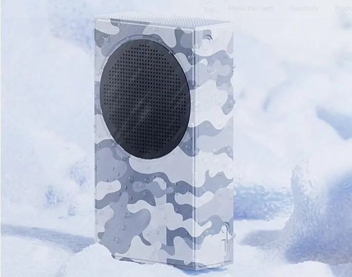 Чехол накладка Aolion с вентиляционным отверстием для игровой консоли Xbox Series S/Камуфляжный