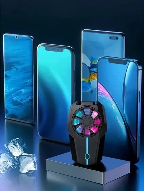 Охлаждающий вентилятор RYRA для мобильного телефона, черный (76638595)