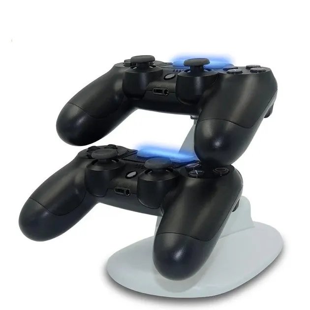 Зарядка для джойстикиков PlayStation 4 Двойная зарядная док-станция для DualDhock Sony PlayStation PS4 с подсветкой