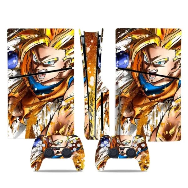 Виниловая наклейка для Sony PlayStation PS5 Slim Наруто Gold