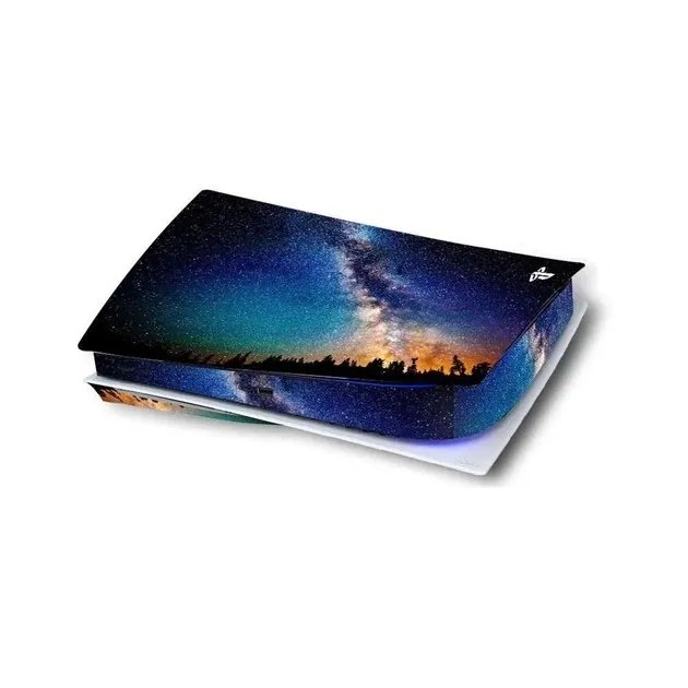 Виниловая наклейка для Sony PlayStation PS5 Night sky Forest