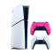Набор Консоль Sony PlayStation 5 Slim Digital Edition 1TB (0000005932) White + Геймпад Беспроводной DualSense Pink