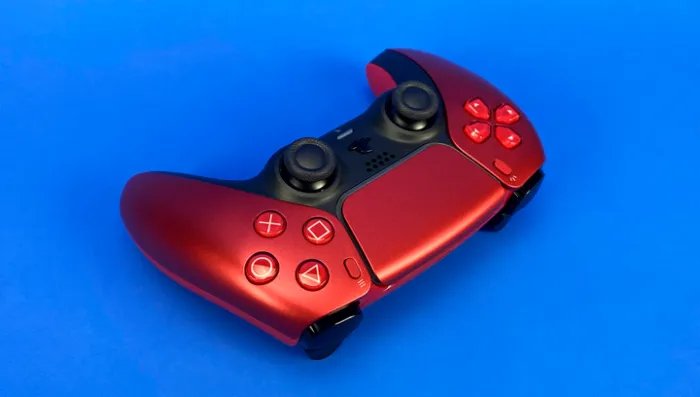 Набор Консоль Sony PlayStation 5 Slim Digital Edition 1TB (0000005932) White + Геймпад Беспроводной DualSense Volcanic Red