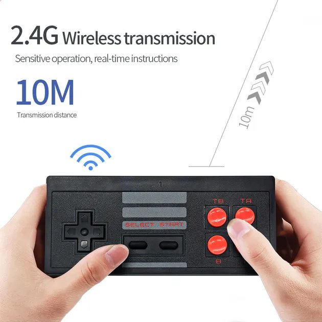 Игровая Приставка Mini Game Box 8 Bit D600 Hdmi С Беспроводными Джойстиками 800 Игр