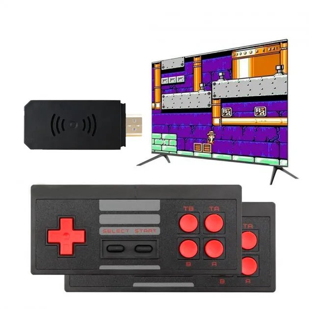 Игровая Приставка Mini Game Box 8 Bit D600 Hdmi С Беспроводными Джойстиками 800 Игр