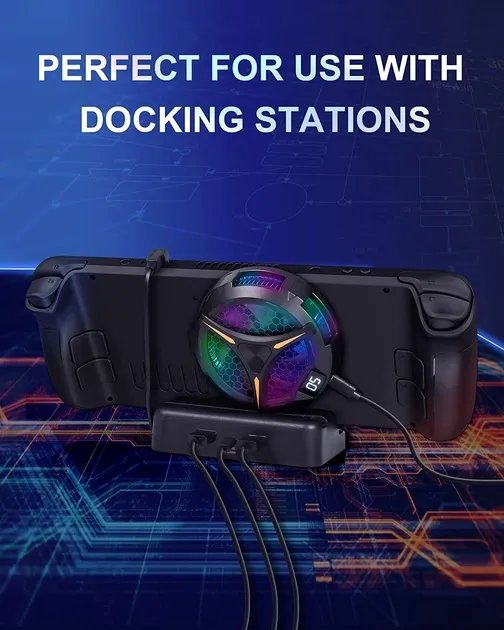 Магнитный вентилятор охладитель для Steam Deck