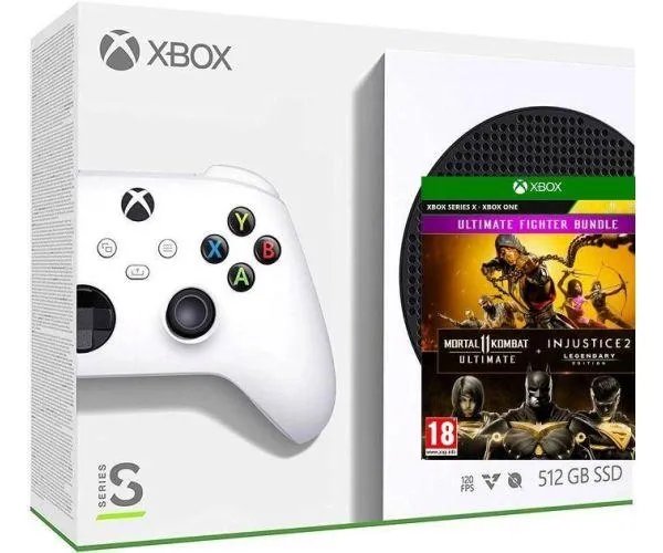 Microsoft Xbox Series S 512Gb + Mortal Kombat 11 Ultimate + Injustice 2 Legendary Edition (русские субтитры)