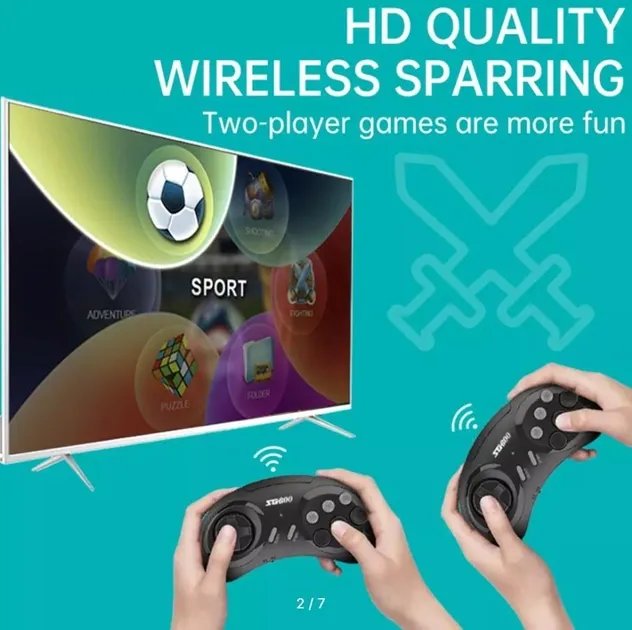 Игровая приставка с беспроводными джойстиками Game Controller SG800 TF/HDMI black