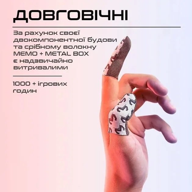 Игровые киберспортивные напальчники MEMO + METAL BOX с металлической коробкой | для игр на телефоне pubg mobile standoff 2