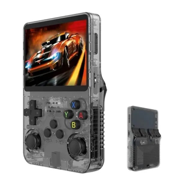 Портативная игровая ретро приставка Game Console R36S 64GB BLACK