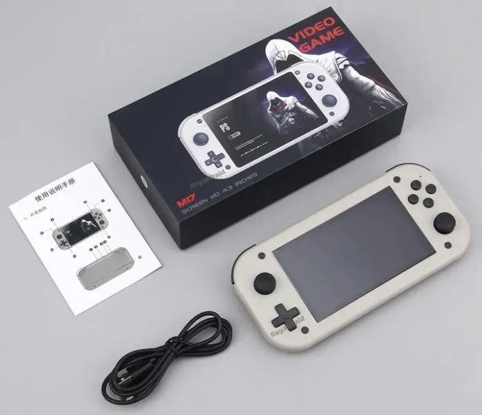 Портативная детская игровая Retro консоль с экраном 4.3" Screen HD IPS SJGAM M17 32-Bit PSP, PS1, NES