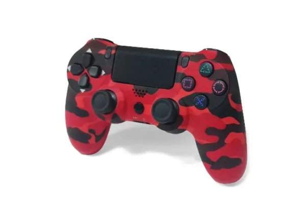 Беспроводной джойстик для PS4 камуфляж Красный Пластик