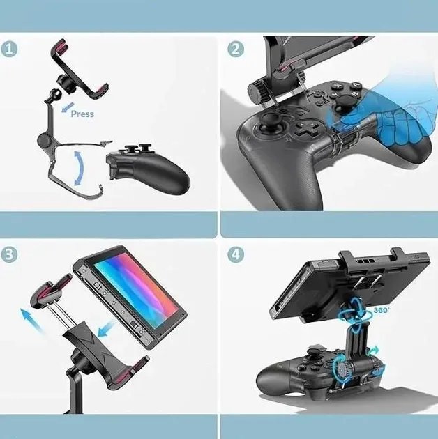 Держатель для геймпада Nintendo Switch Pro DOBE