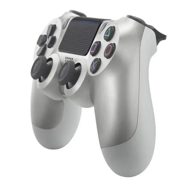 Беспроводной bluetooth джойстик ps4 DOUBLE-motor vibration 4 Wireless Controller для Sony PS4 - DS-2312, Серебряный
