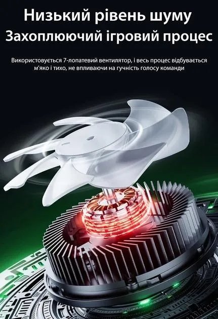 Магнитный полупроводниковый радиатор-вентилятор (кулер) активное охлаждение Plextone EX1 PRO и напальчники MEMO pro