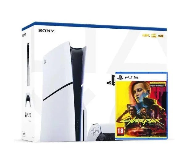 Sony PlayStation 5 Slim 1Tb + Cyberpunk 2077 Ultimate (украинские субтитры)
