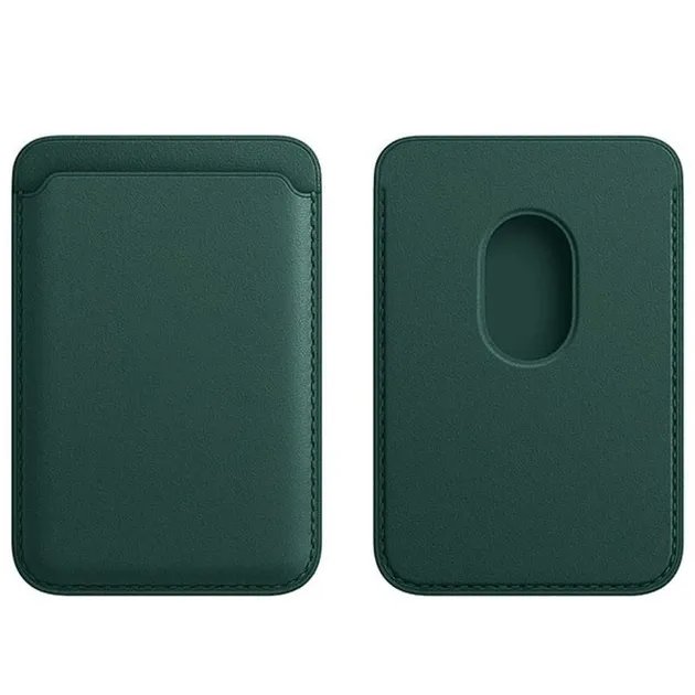 Кардхолдер Leather Wallet with Double Magnetic Темно-зеленый - 00000064974_2