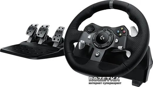 Проводной руль Logitech G920 Driving Force PC/Xbox One Black (941-000123)