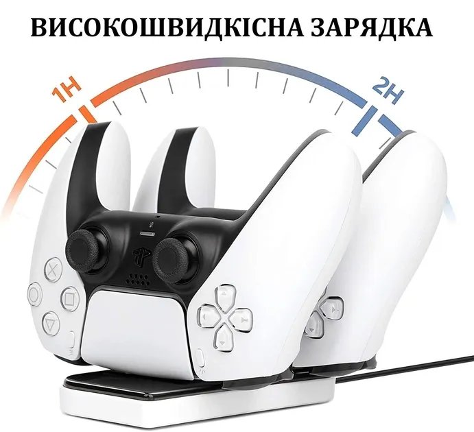 Подвійна Зарядна Док-станція DOBE для PlayStation 5 (PS5) DualSense (TP5-0504)