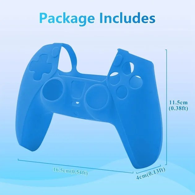 Защитный Силиконовый Чехол Dobe на Контроллер Dualsense PS5 для Sony PlayStation 5 Blue (UD569)